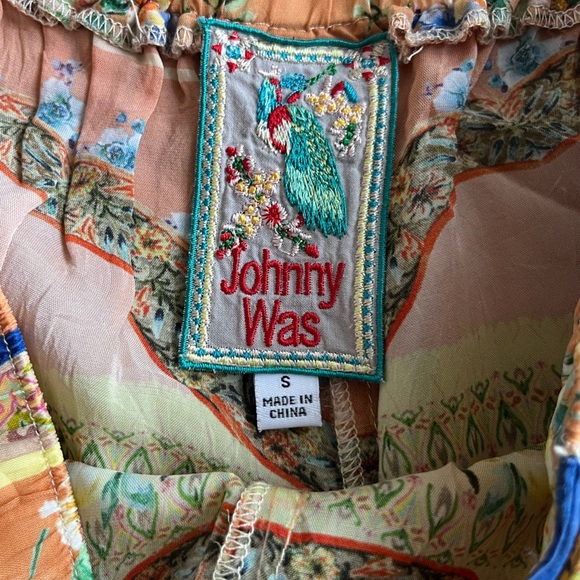 Johnny Was Floral Summer Flowy Wide Leg Pants SZ S - Picture 5 of 9